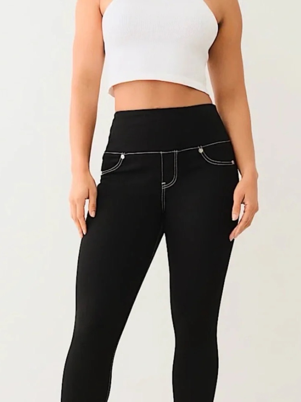 NWT Truly Snatched Becca High-Rise Bootcut Black Women's Jeans True Religion W27 - Picture 3 of 7